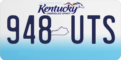 KY license plate 948UTS