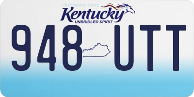 KY license plate 948UTT