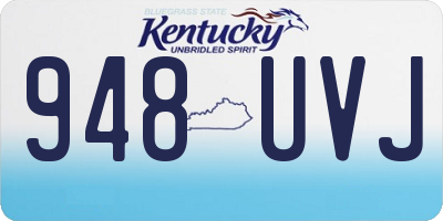 KY license plate 948UVJ