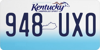 KY license plate 948UXO