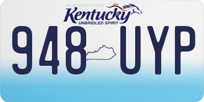 KY license plate 948UYP