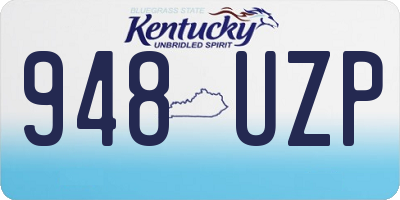 KY license plate 948UZP