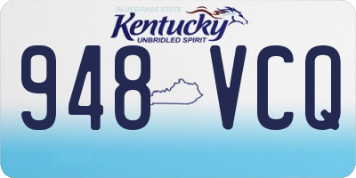 KY license plate 948VCQ