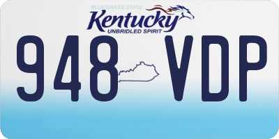 KY license plate 948VDP