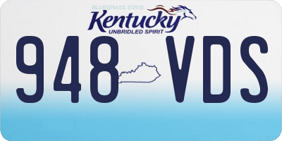KY license plate 948VDS