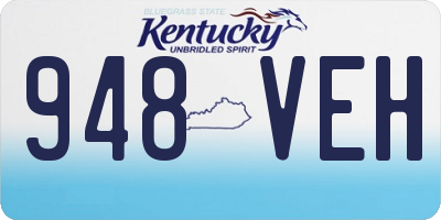 KY license plate 948VEH
