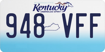 KY license plate 948VFF