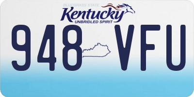 KY license plate 948VFU
