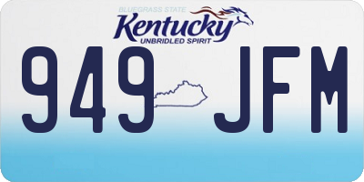 KY license plate 949JFM