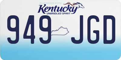 KY license plate 949JGD
