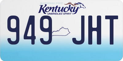 KY license plate 949JHT