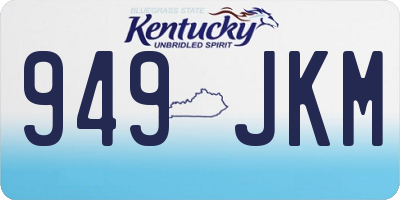 KY license plate 949JKM