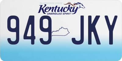 KY license plate 949JKY