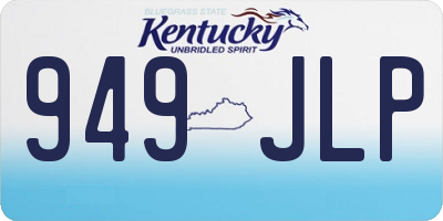KY license plate 949JLP