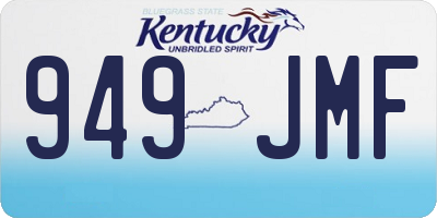 KY license plate 949JMF