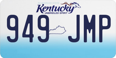 KY license plate 949JMP