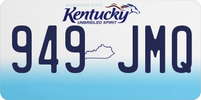 KY license plate 949JMQ