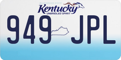 KY license plate 949JPL