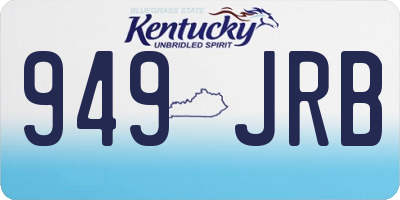 KY license plate 949JRB
