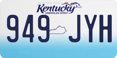 KY license plate 949JYH