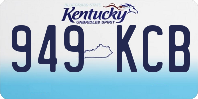 KY license plate 949KCB