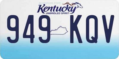 KY license plate 949KQV