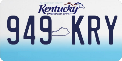 KY license plate 949KRY