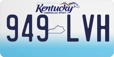 KY license plate 949LVH