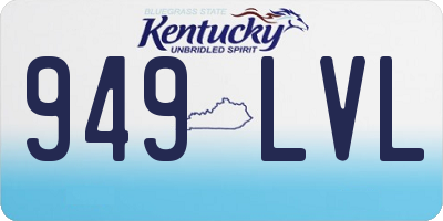 KY license plate 949LVL