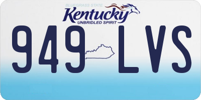 KY license plate 949LVS