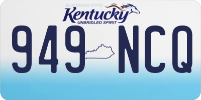 KY license plate 949NCQ
