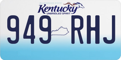 KY license plate 949RHJ