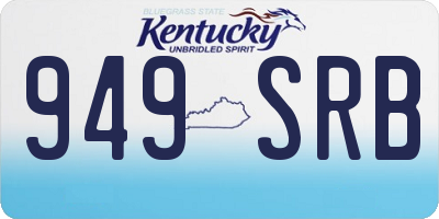 KY license plate 949SRB