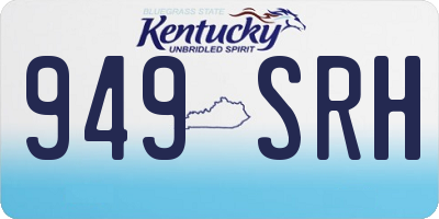 KY license plate 949SRH