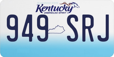 KY license plate 949SRJ