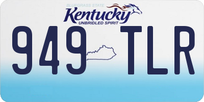 KY license plate 949TLR