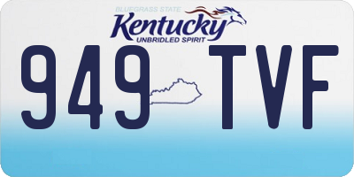 KY license plate 949TVF
