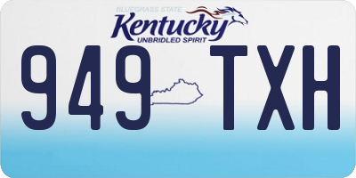 KY license plate 949TXH