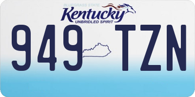 KY license plate 949TZN
