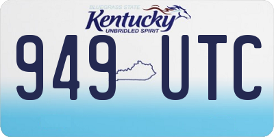 KY license plate 949UTC