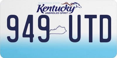 KY license plate 949UTD