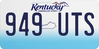 KY license plate 949UTS