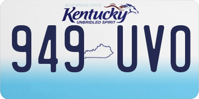KY license plate 949UVO