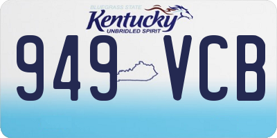 KY license plate 949VCB