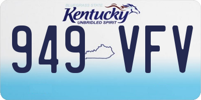 KY license plate 949VFV
