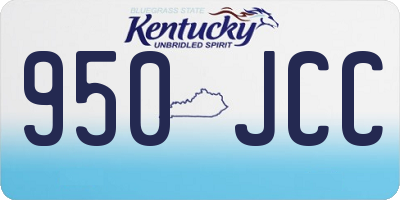 KY license plate 950JCC