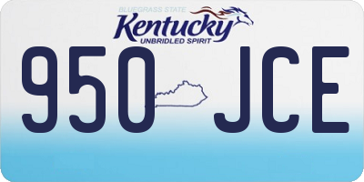 KY license plate 950JCE