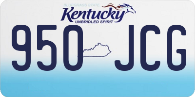 KY license plate 950JCG