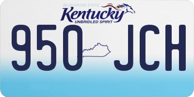 KY license plate 950JCH