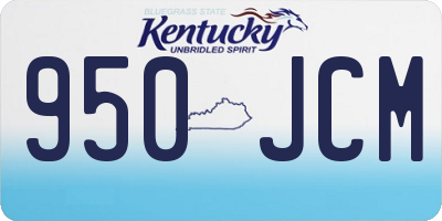 KY license plate 950JCM